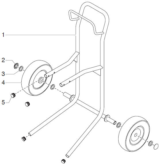 EPX2155 Advantage Upright Cart Assembly Parts (P/N 0551110)